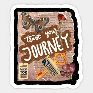 Trust Your Journey - Motivational Quotes Sticker